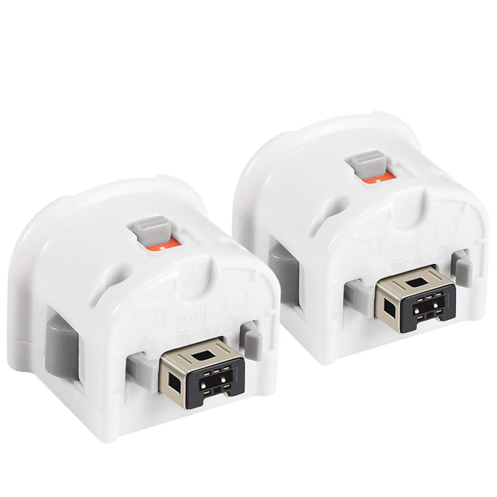 Nintendo Wii OEM MotionPlus Attachment White Bundle Lot of 2 Tested & Works!