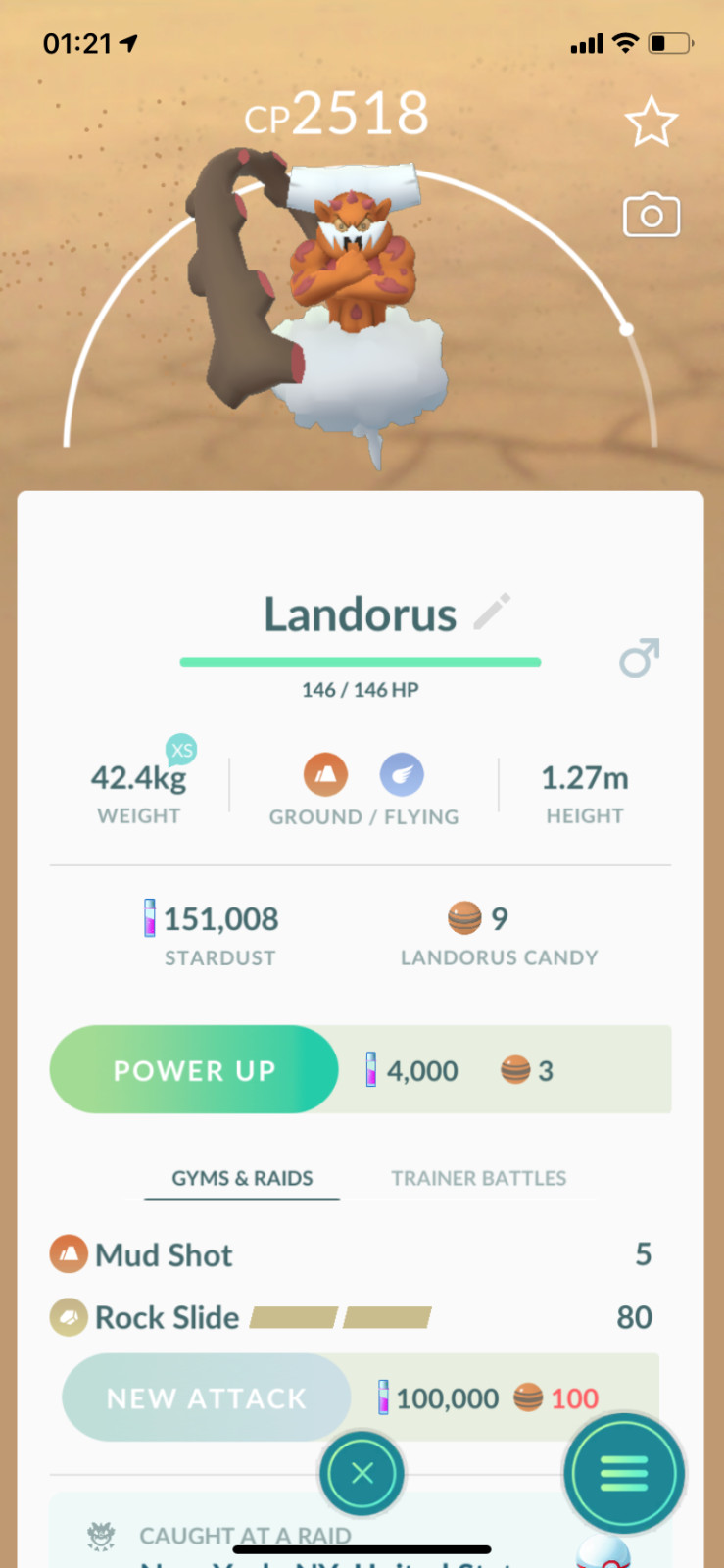 Pokemon TRADE – Landorus Lv25 Incarnate Form !! 30 Days Friendhship bonus !