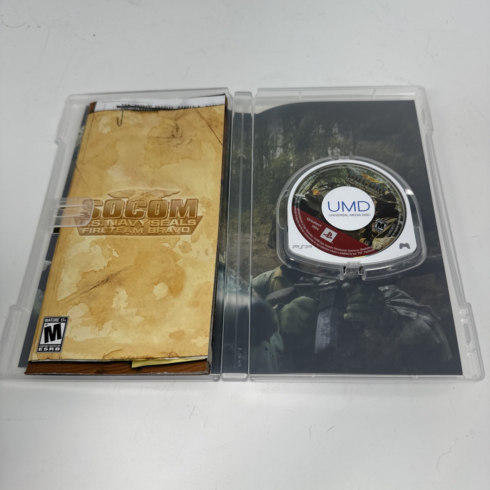 SOCOM: U.S. Navy SEALs Fireteam Bravo (Sony PSP, 2005) Complete CIB