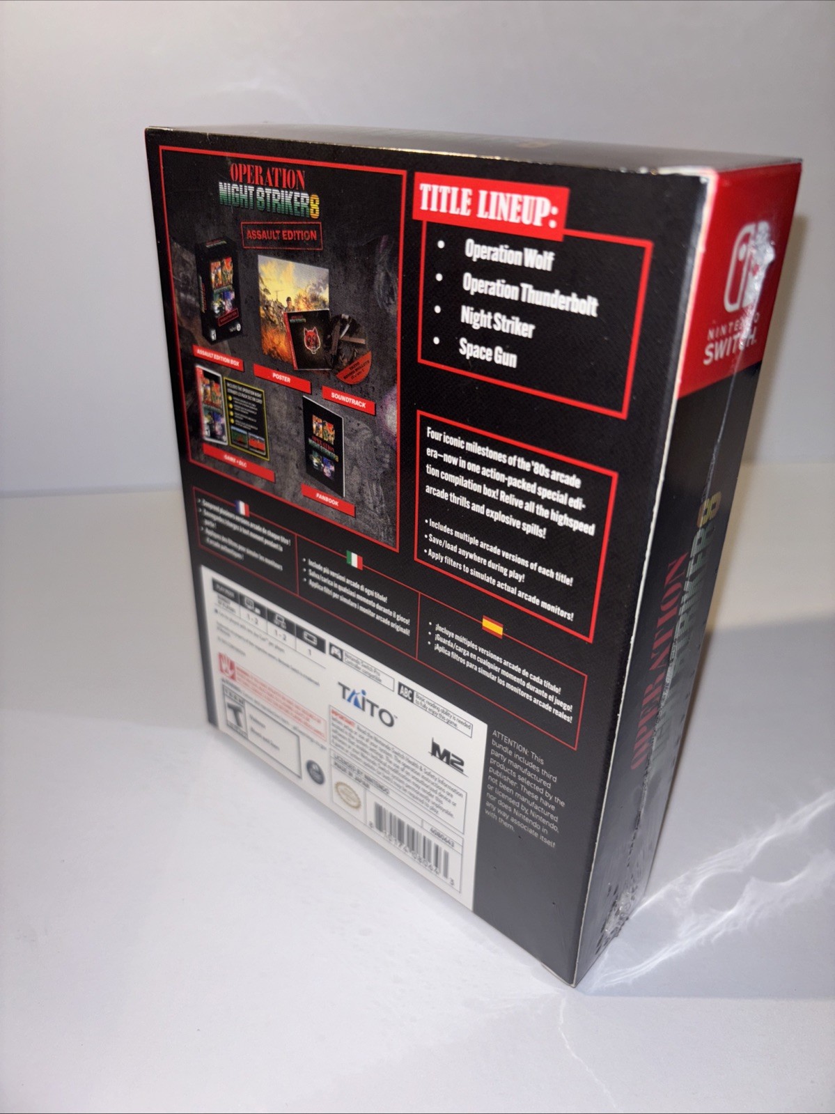 OPERATION NIGHT STRIKERS ASSAULT COLLECTORS DELUXE EDITION LIMITED RUN GAME ESRB