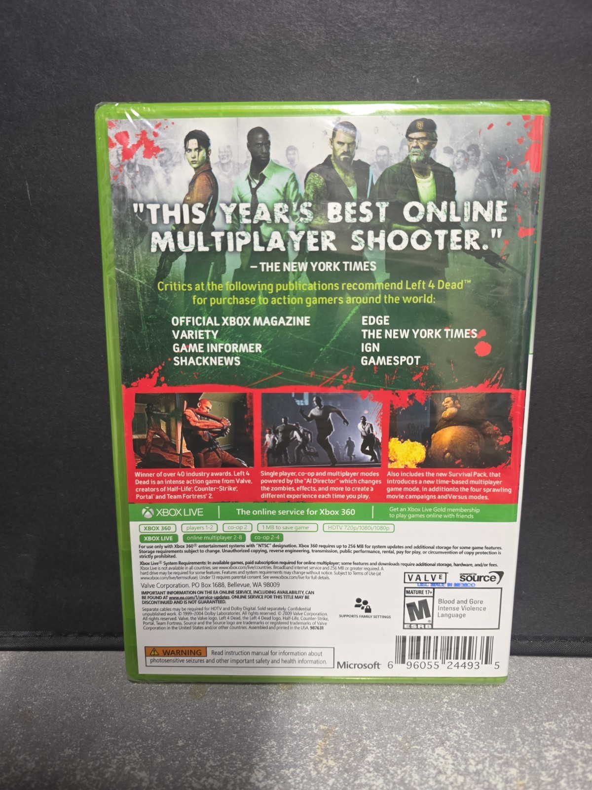 Left 4 Dead — Game of the Year Edition (Microsoft Xbox 360, 2009) New & Sealed