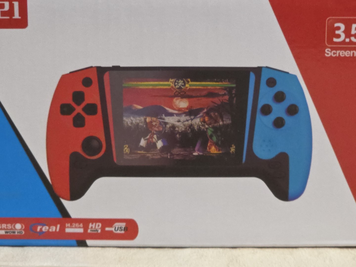 Retro FC 3.5 Red/Blue Handheld Portable 500 Game Console NIB
