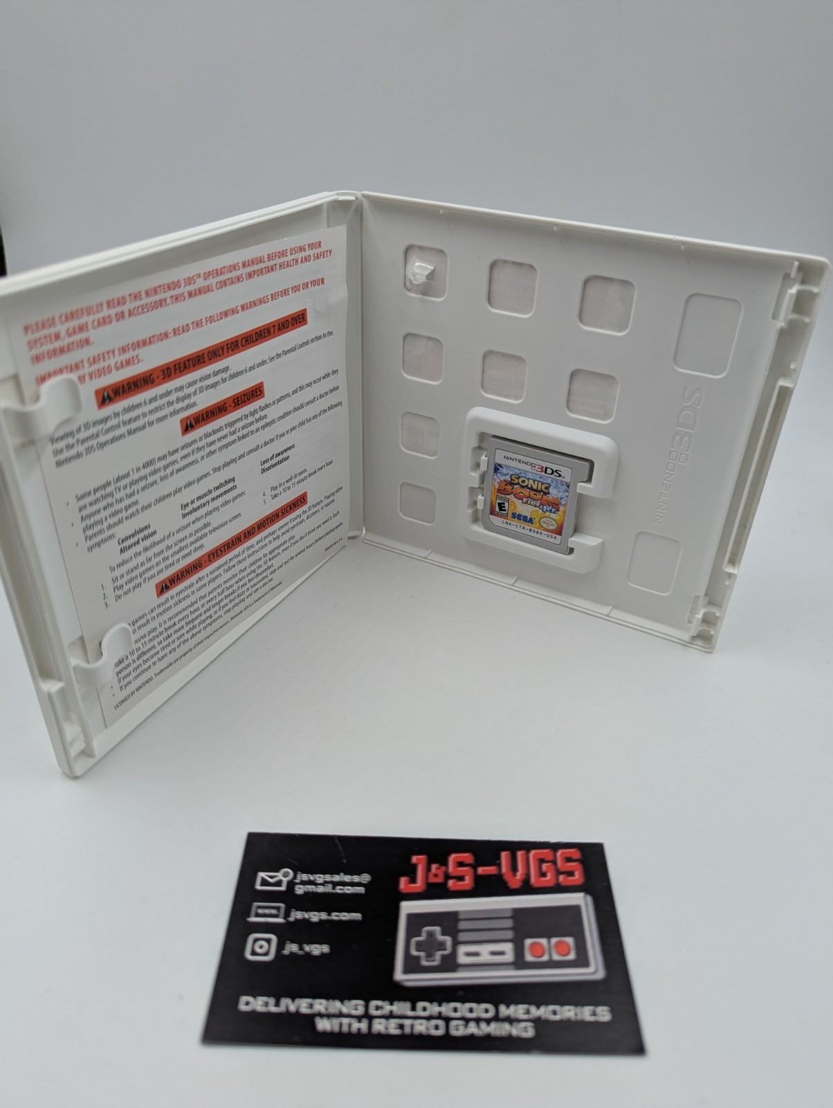 Sonic Boom: Fire & Ice (Nintendo 3DS, 2016) Authentic CIB Complete