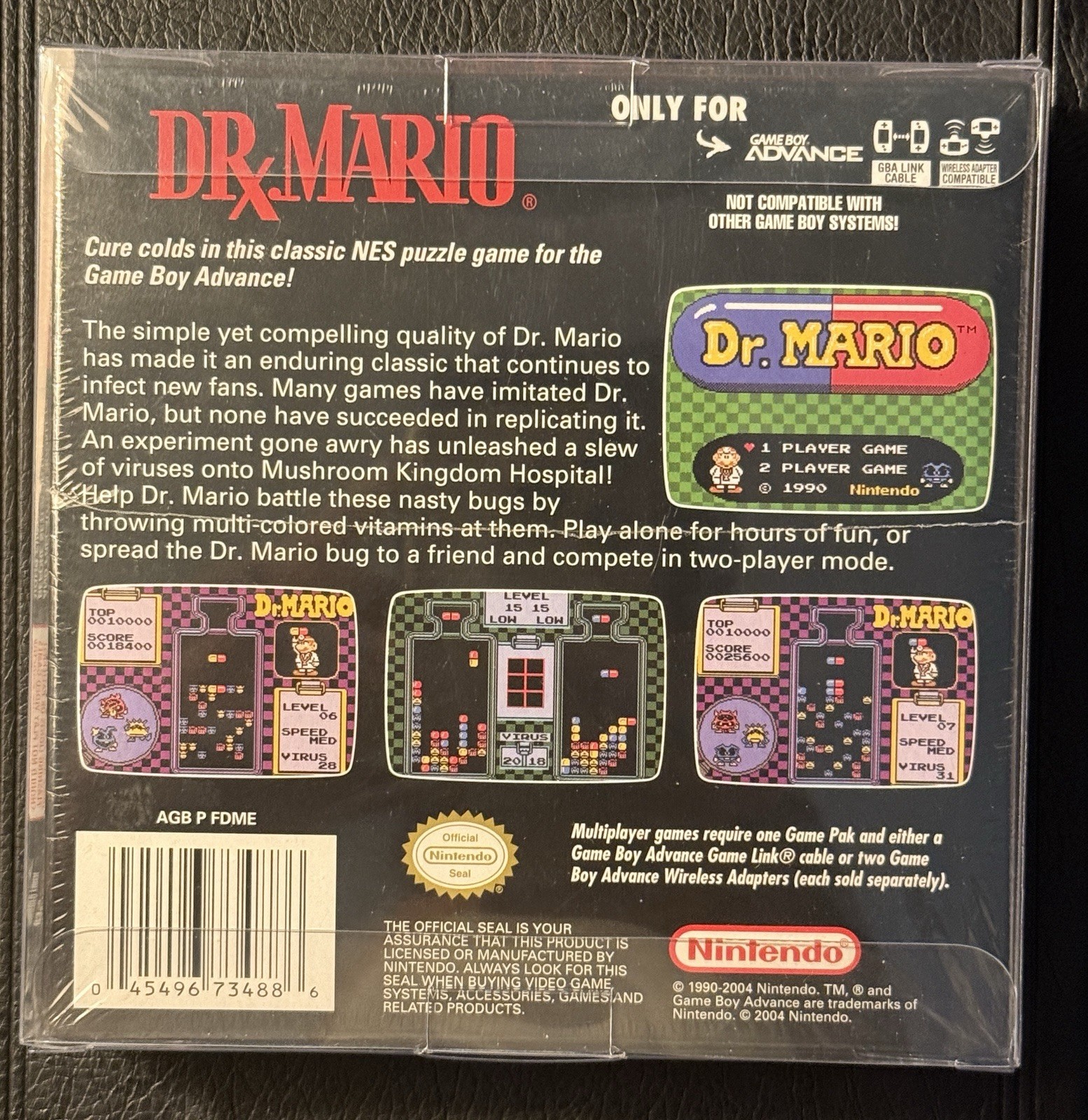 MINT Dr. Mario Nintendo Classic NES Series Game Boy Advance Factory Sealed