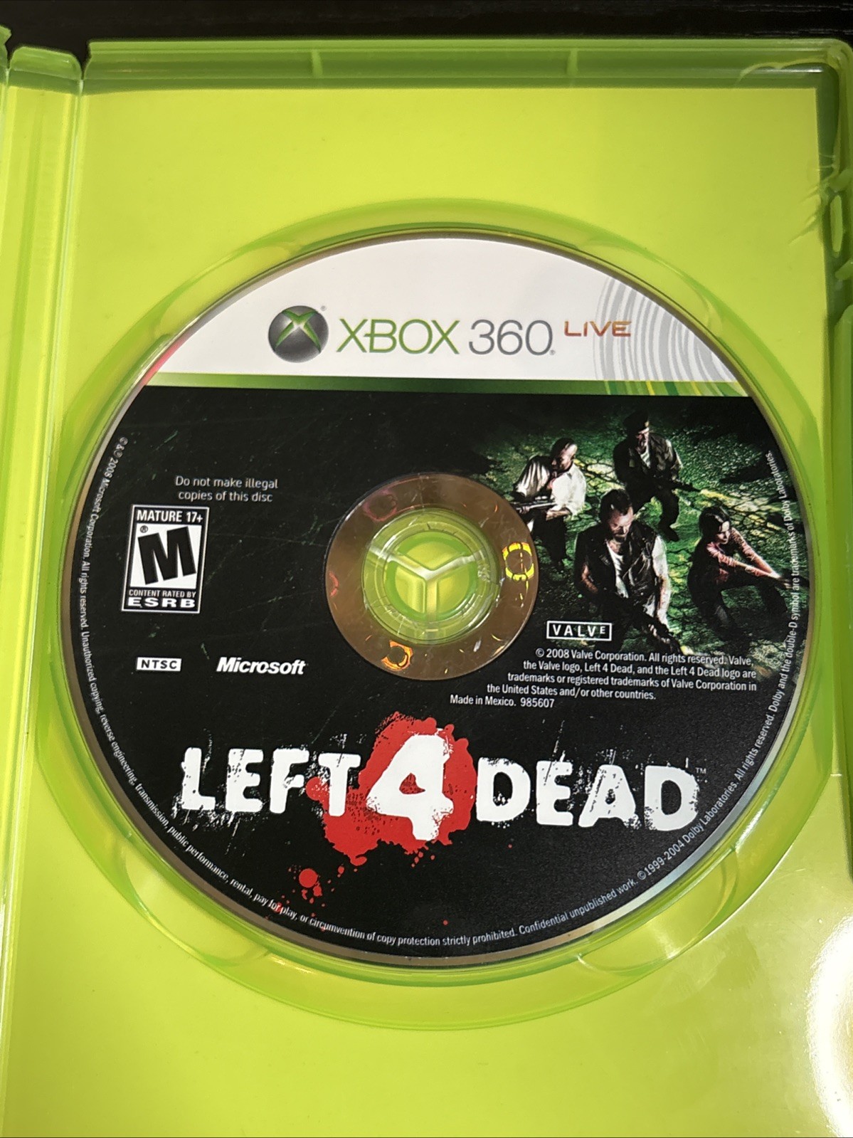 Xbox 360 Left 4 Dead Microsoft Complete CIB w/ Case, Disc and Manual – TESTED –