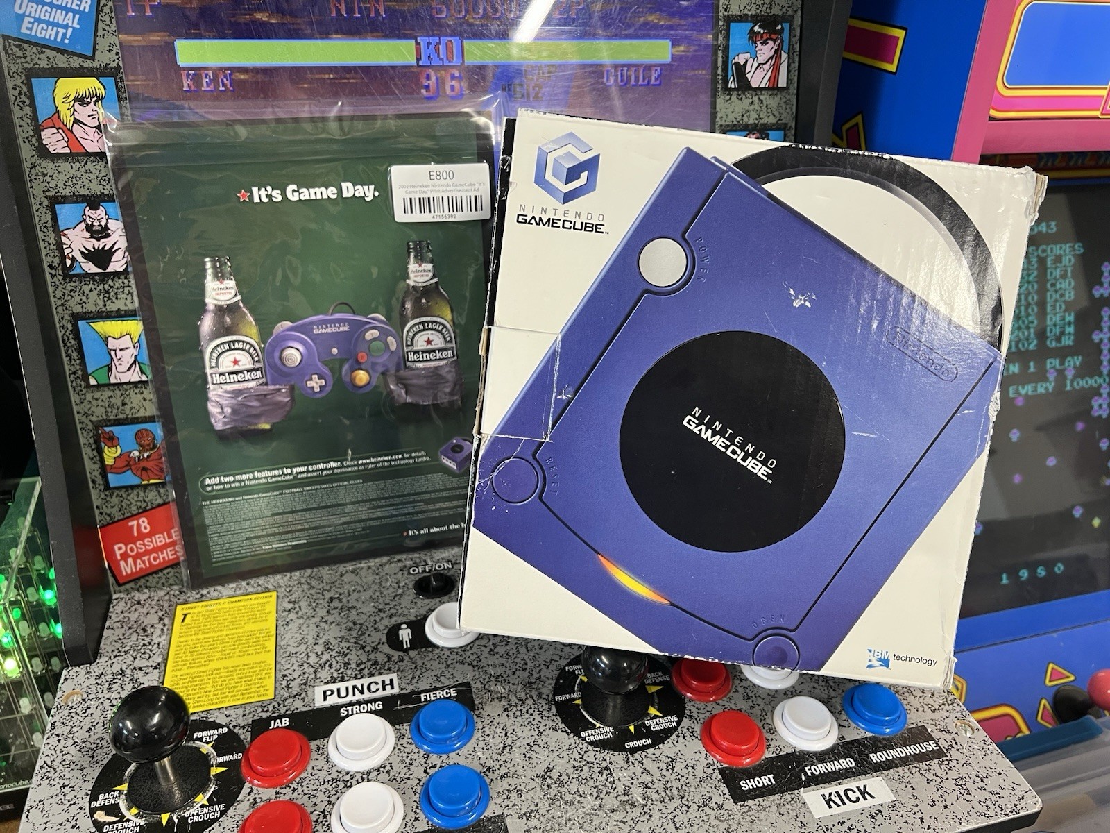 2002 Nintendo Heineken GameCube Indigo Purple Console CIB Limited to 50 Promo