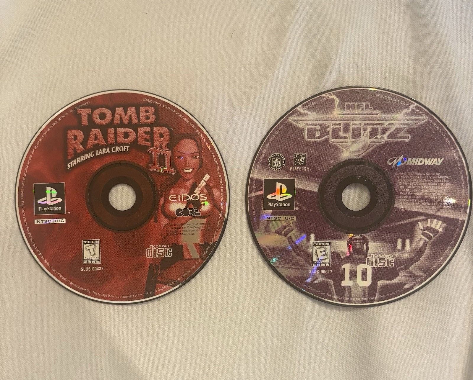Ps1 Games (Tomb Raider II, NFL Blitz)
