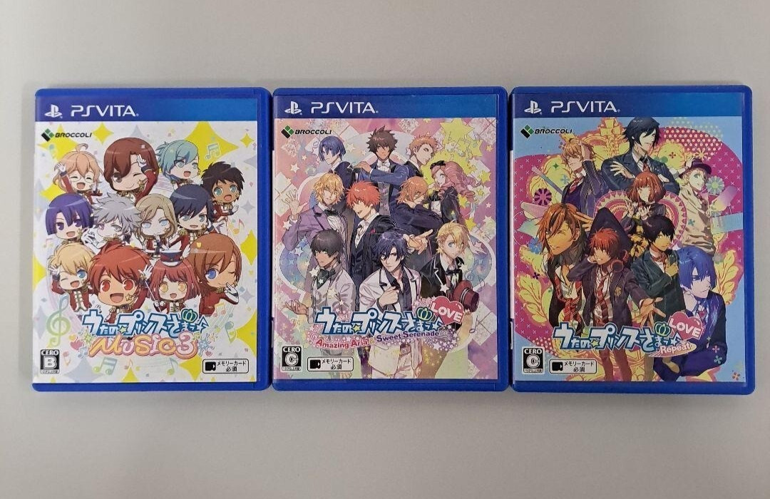 Lot 3 Uta No Prince Sama Music 3 Repeat Love Amazing Aria set PS VITA Japan Ver.