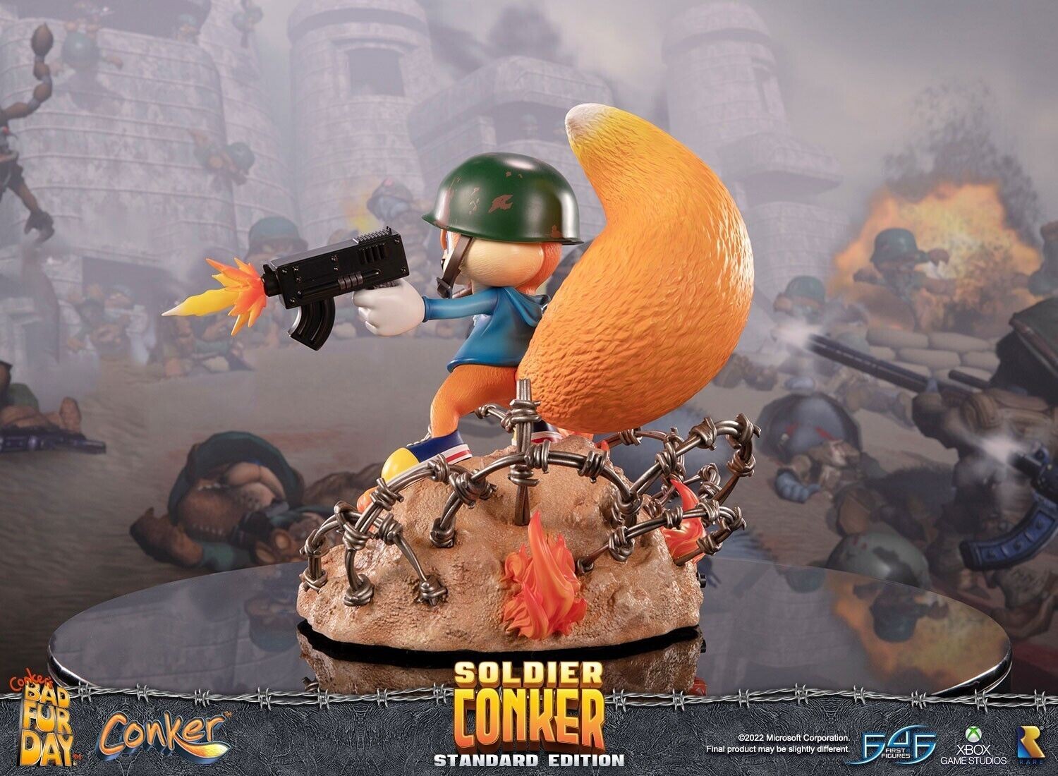 First4Figures Conker Soldier Standard Ed. Statue Mint in Box