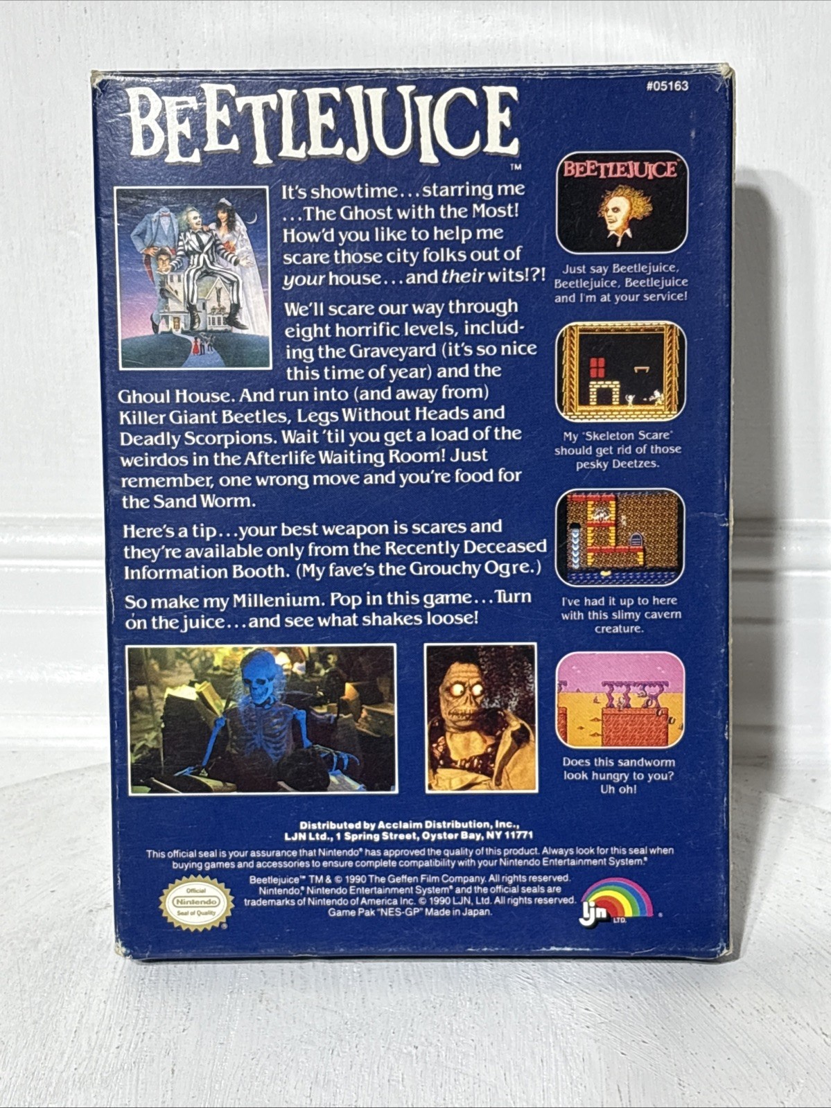 Beetlejuice NES Authentic CIB NICE Condition 🔥