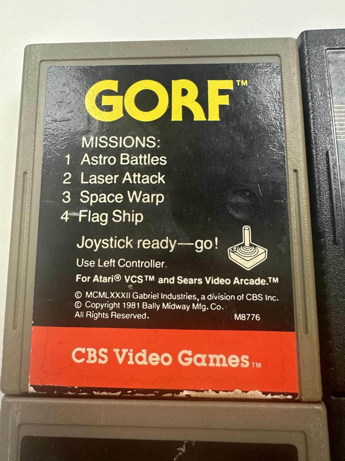 Atari 2600 Lot Turmoil, Gorf, Mountain King, Word Zapper Game Cartridge Lot Of 4
