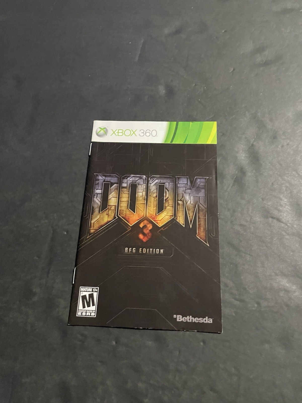doom 3 bfg edition xbox 360 Manual only