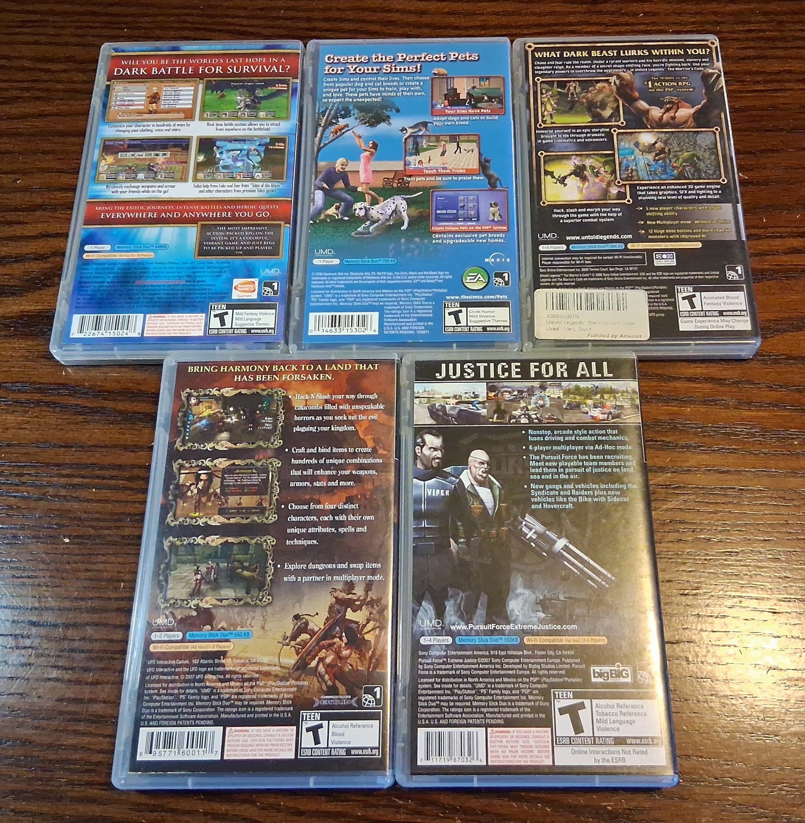 PSP UMD Game/Movie/Music Lot+ Extras RPG Racing Puzzle Arcade See Pics/Descript