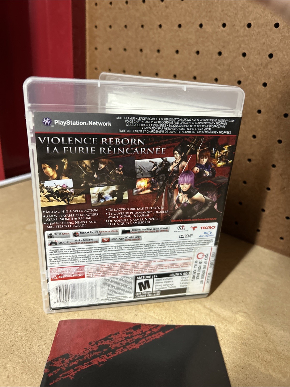 Ninja Gaiden 3: Razor’s Edge (Sony PlayStation 3, 2013) Complete in Box CIB
