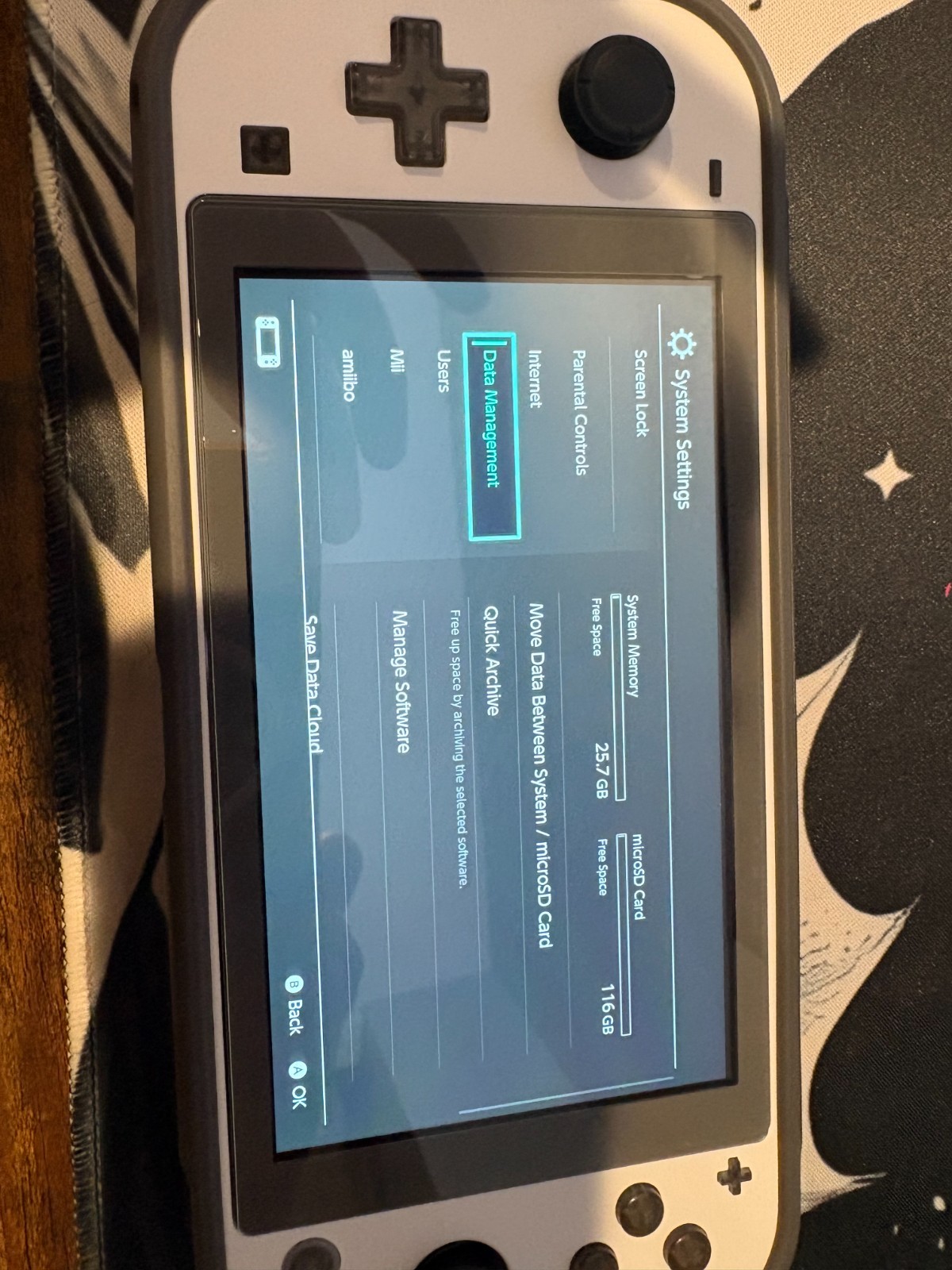 Custom Nintendo Switch Lite Bundle – Matte White & Translucent Smoke Black 128GB