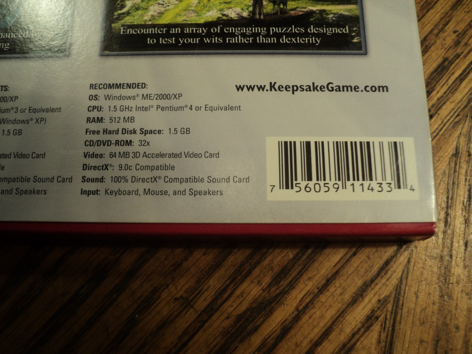 Keepsake (The Adventure Company, 2006) Sleeve, Case, Manual & 3 Disc