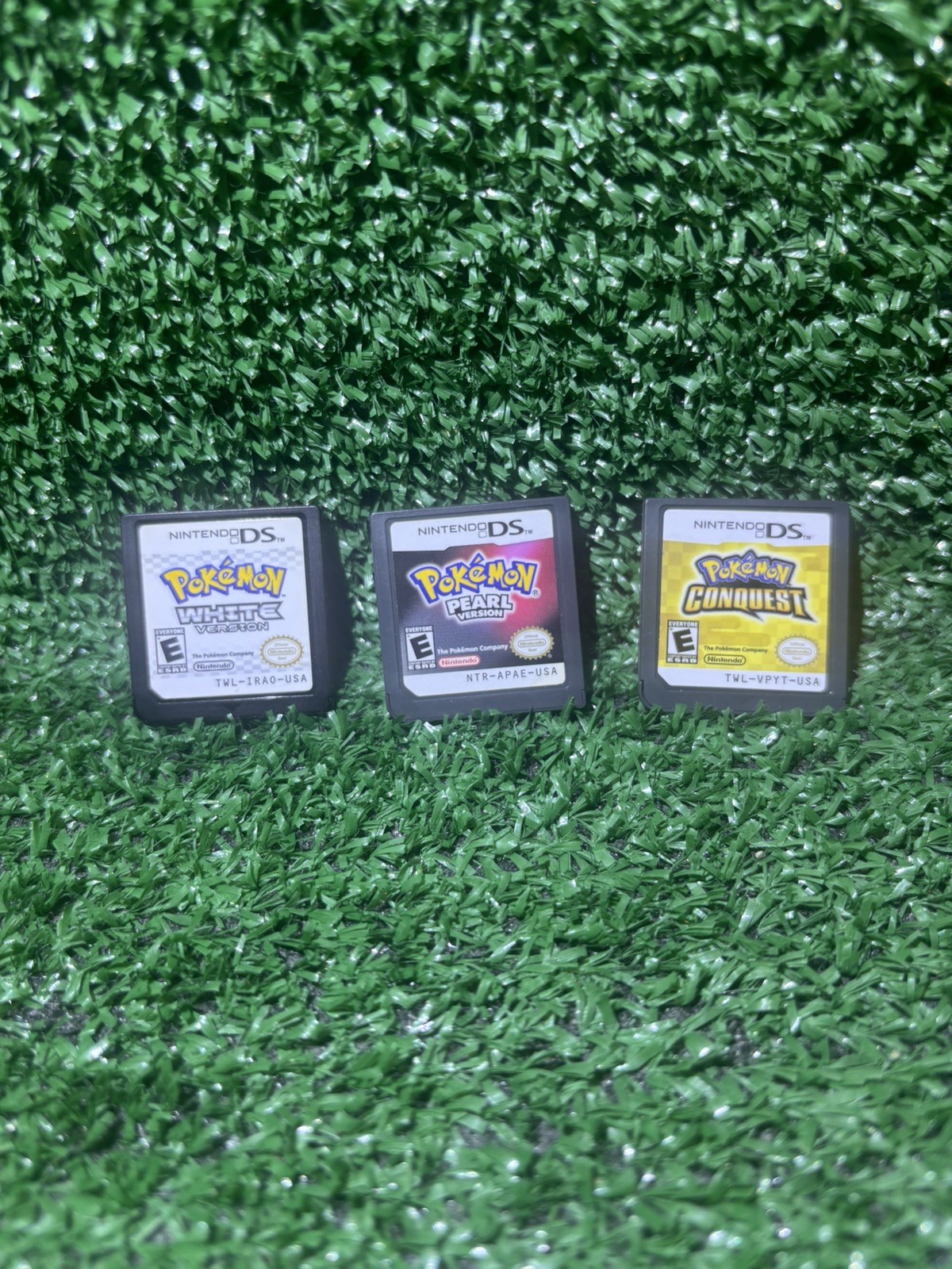 Authentic Nintendo DS Pokemon Black, Pearl, Conquest Lot, Cartridge only TESTED