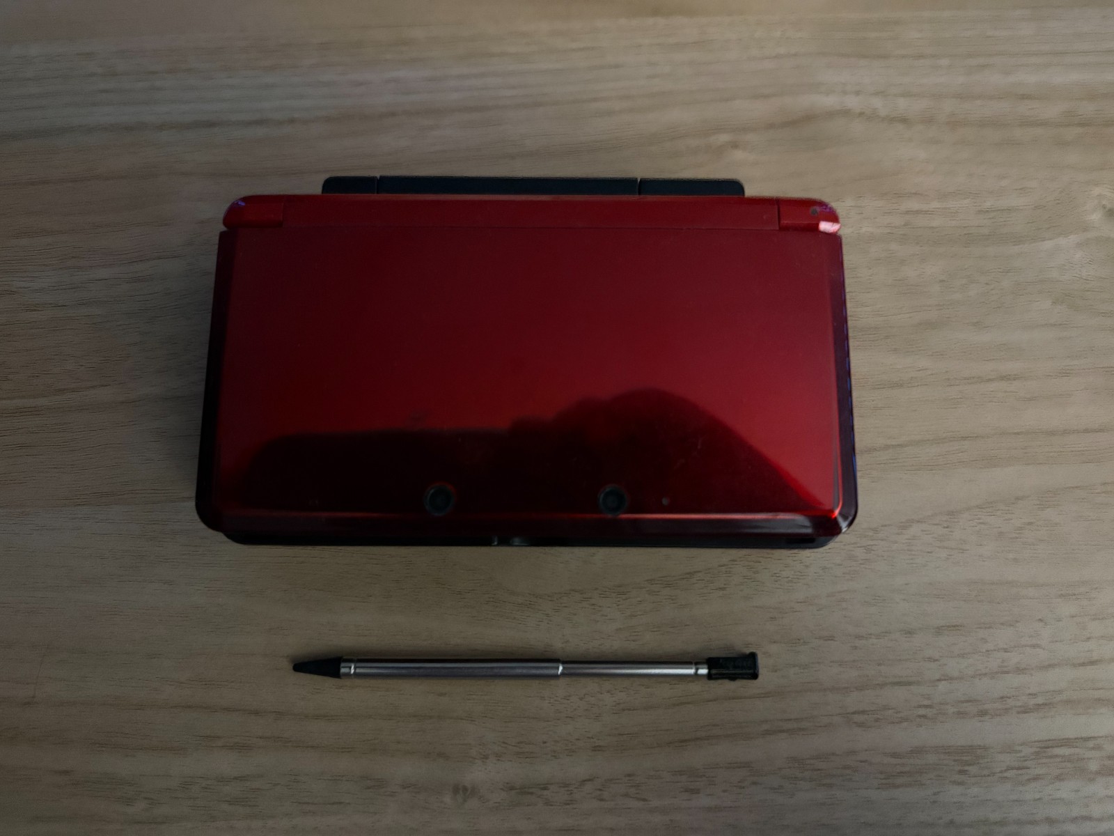 Nintendo 3DS Flame Red Console – In Box w/ Some Original Materials **READ DESC**