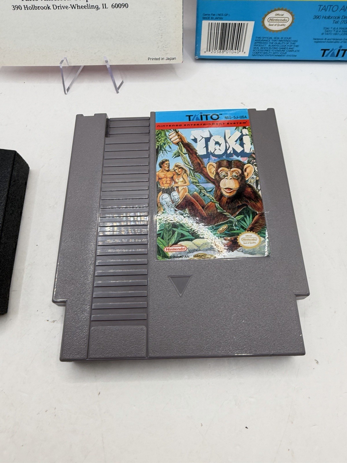 Nintendo NES Toki CIB Very Good Condition Collectors Quality Fast Shipping