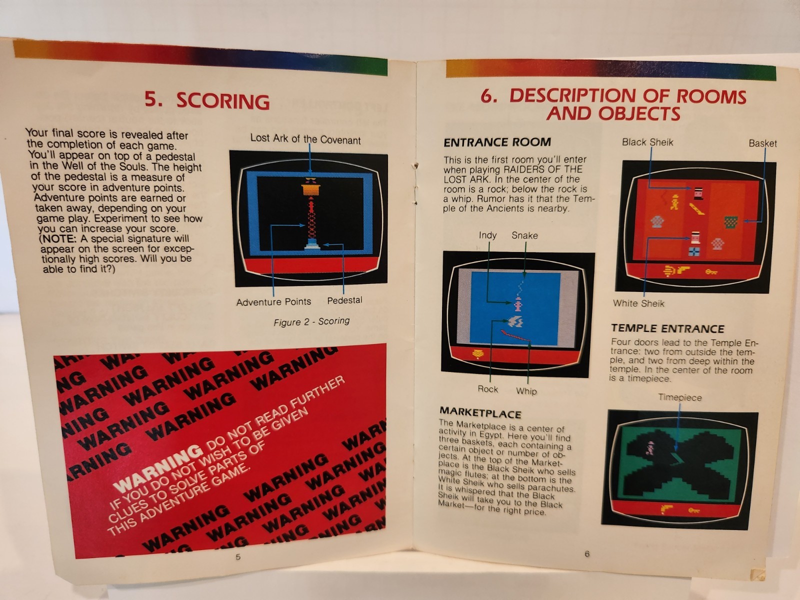 Atari 2600 Raiders of the Lost Ark (1982) Cartridge with Manual – Tested