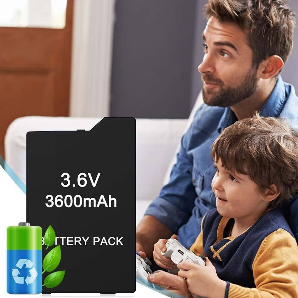 New 3600mAh Battery For PSP Slim 2000 3000 2001 Rechargeable with Wall Charger