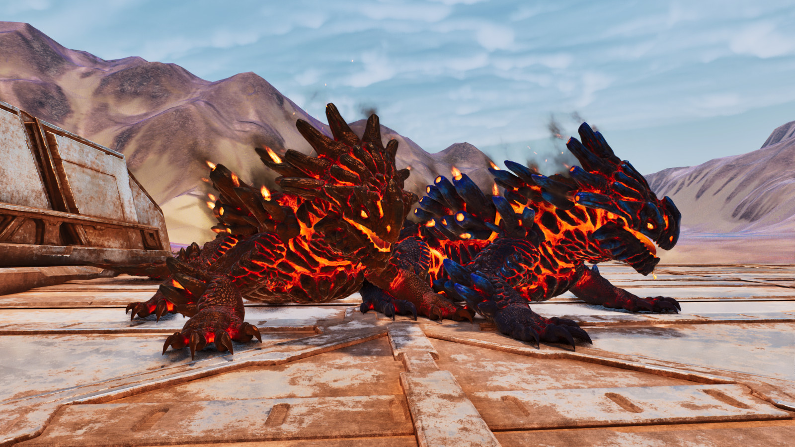 🔥ARK Survival Ascended PvE PC/XBOX/PS5 Genesis Magmasaur Top Pair 150-145