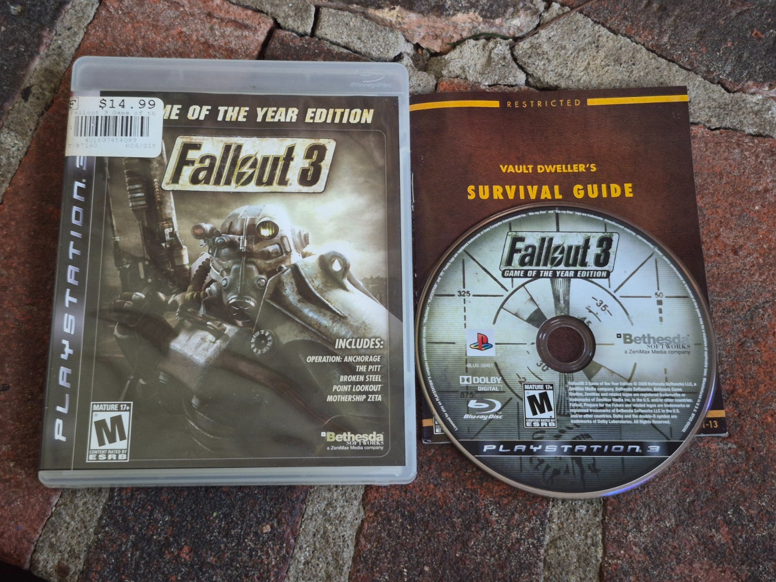 Fallout 3 GOTY Edition Playstation 3 PS3 Complete CIB