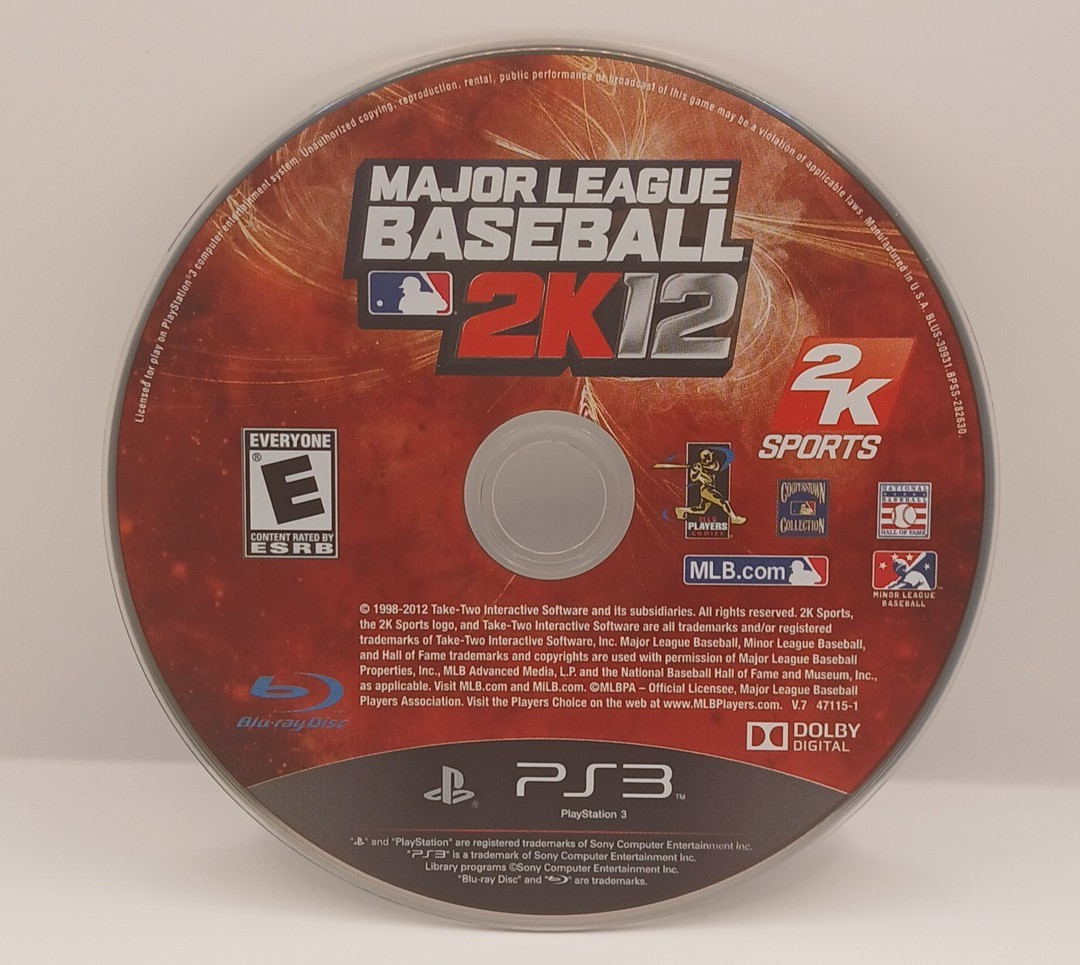 Major League Baseball 2K12 – PlayStation 3 – PS3 – Complete – CIB