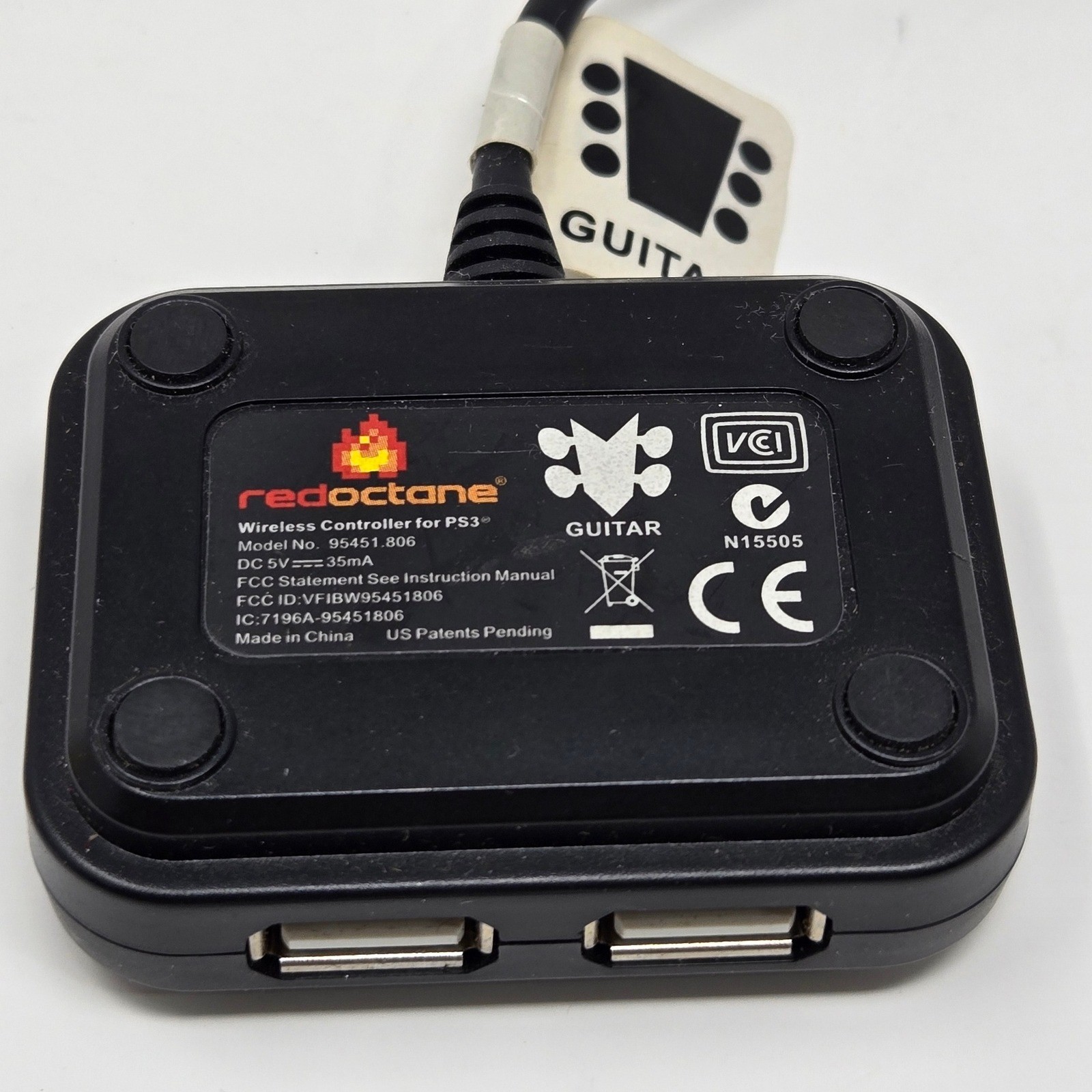 RedOctane Guitar Hero wireless recivers, pick shaped, dongle PS3