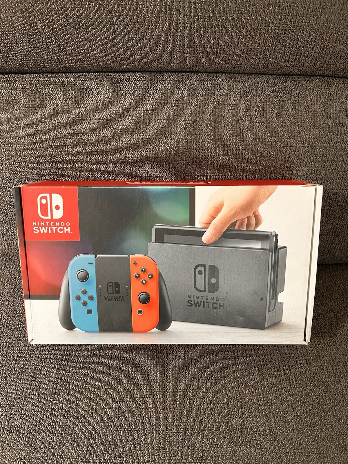Nintendo Switch Console Neon Red & Blue Joy-Con, Super Smask Bros – MISSING CORD