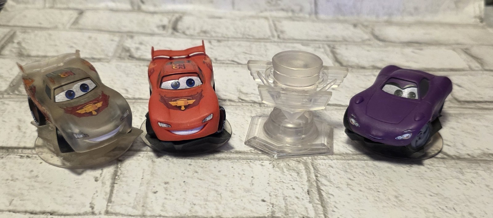 Disney Infinity Pixar Cars lot with Rare Clear Lightning McQueen