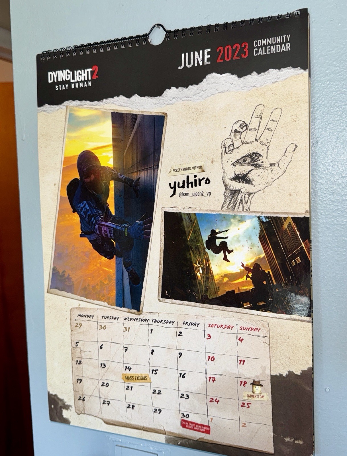 RARE Dying Light 2 Official 2023 Community Calendar Techland Press Kit