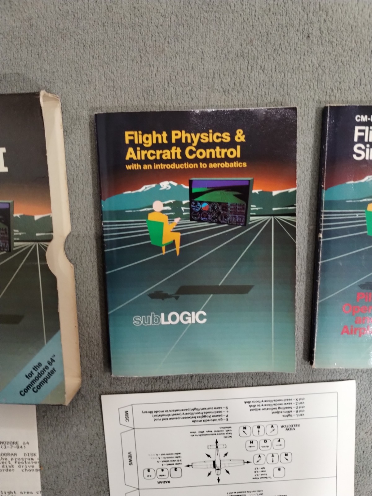 ✈️ CIB! Flight Simulator II Commodore 64 subLOGIC Tested Working – C64