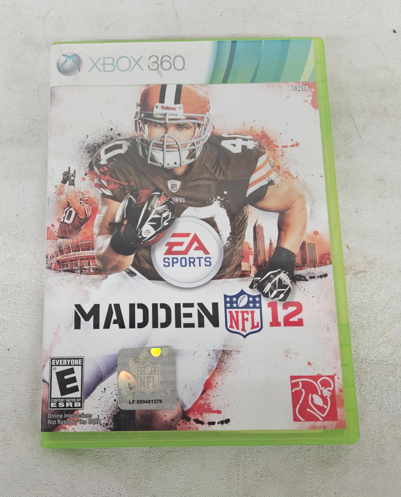 Xbox 360 MADDEN NFL 12 Game DVDROM w Case NO Manual TESTED