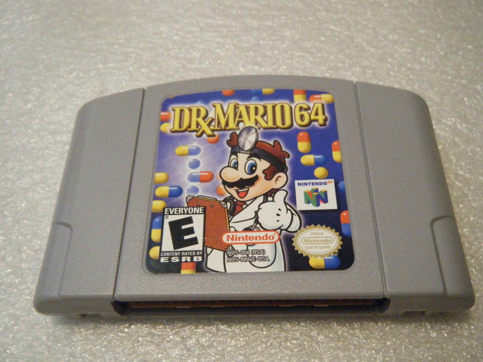 Dr. Mario 64 ( Nintendo 64, 2001 ) Game Cartridge, Box and Instruction Booklet