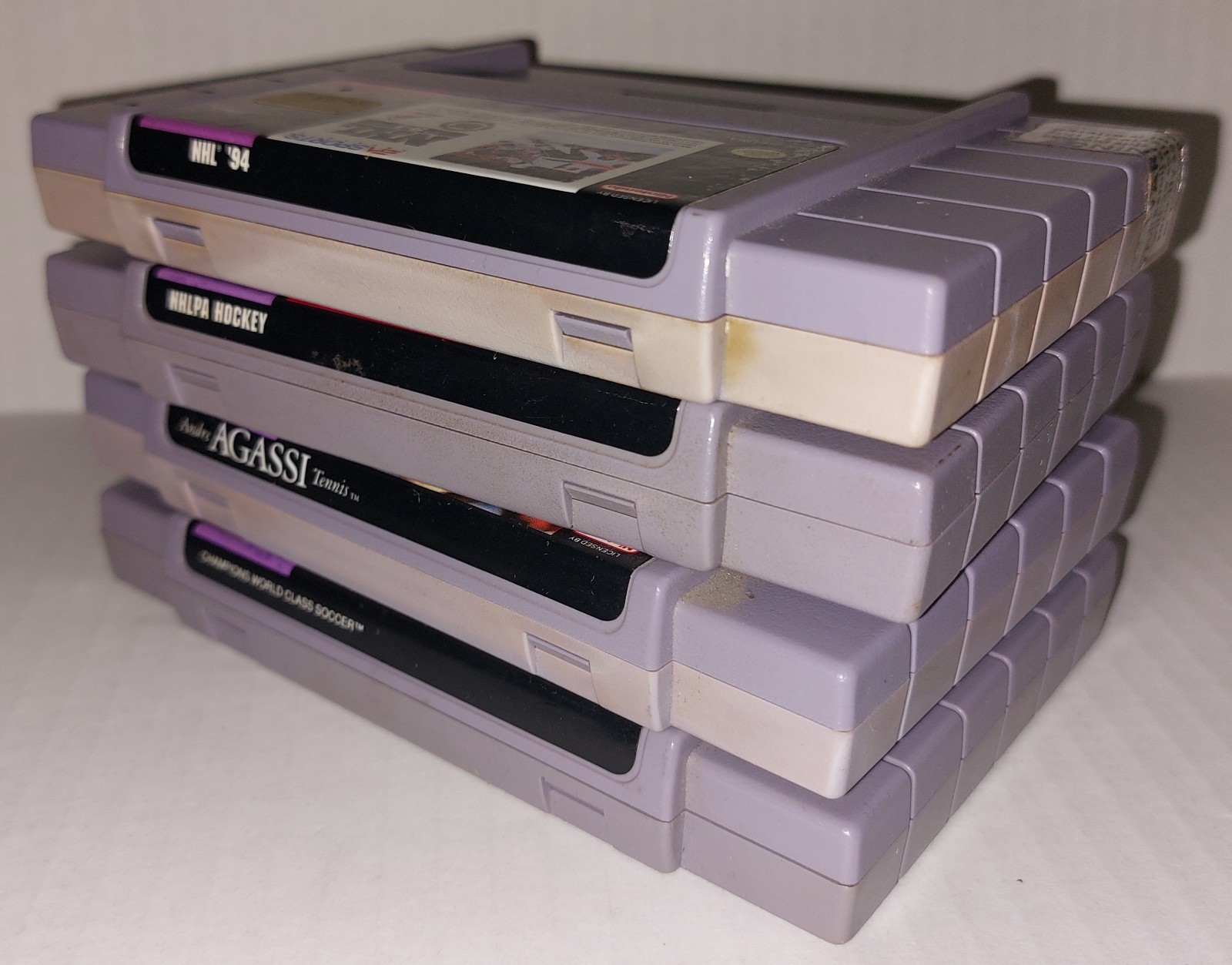 Lot Of 4 Super Nintendo Mixed Sports Games SNES Cartridge ONLY