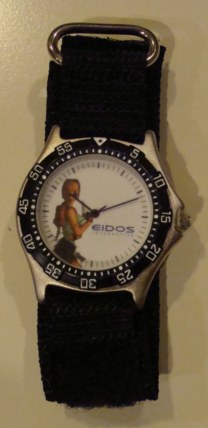 1996 Playstation/EIDOS ~Toys R Us Tomb Raider PROMO Watch~..BRAND NEW..
