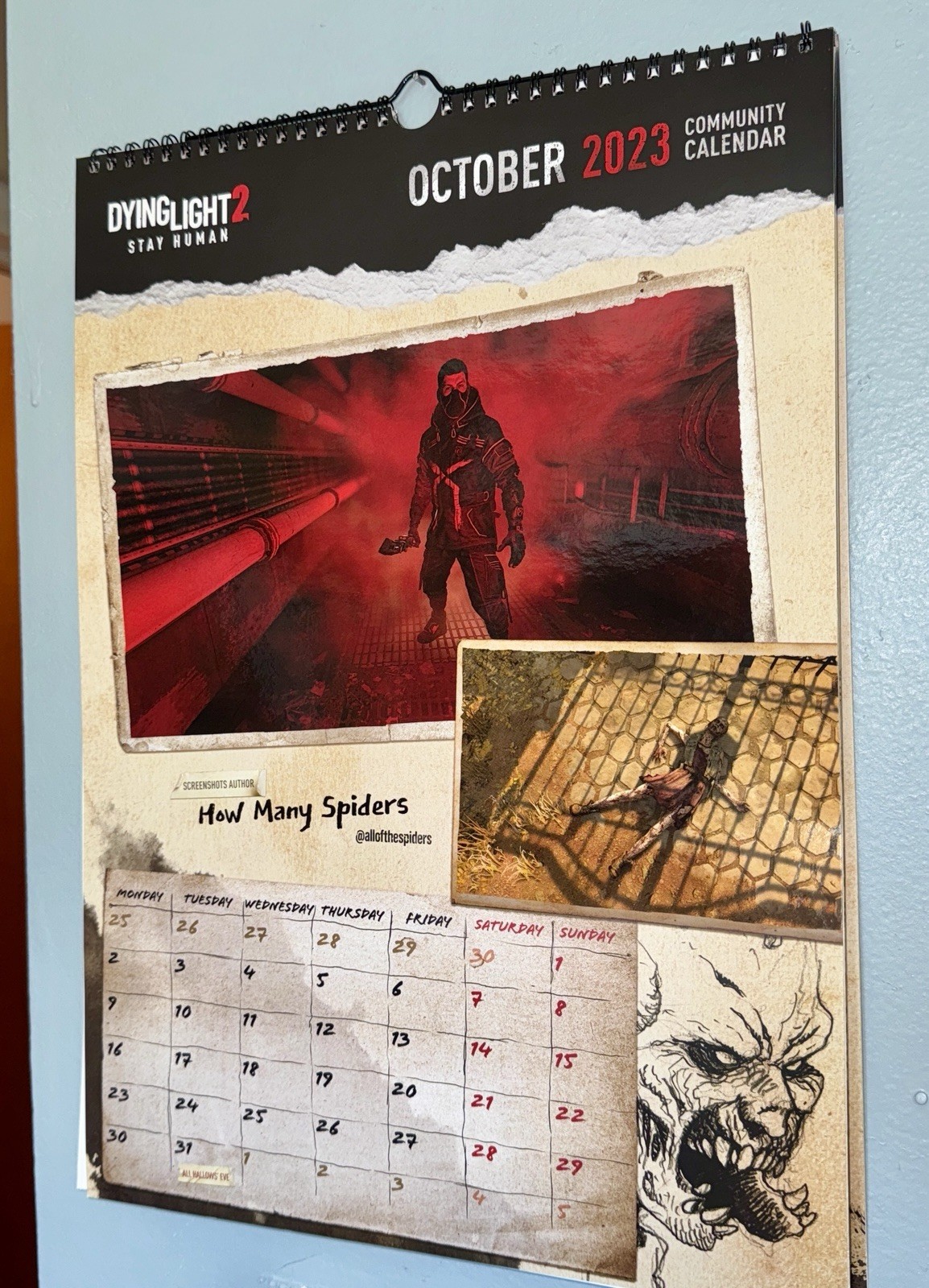 RARE Dying Light 2 Official 2023 Community Calendar Techland Press Kit