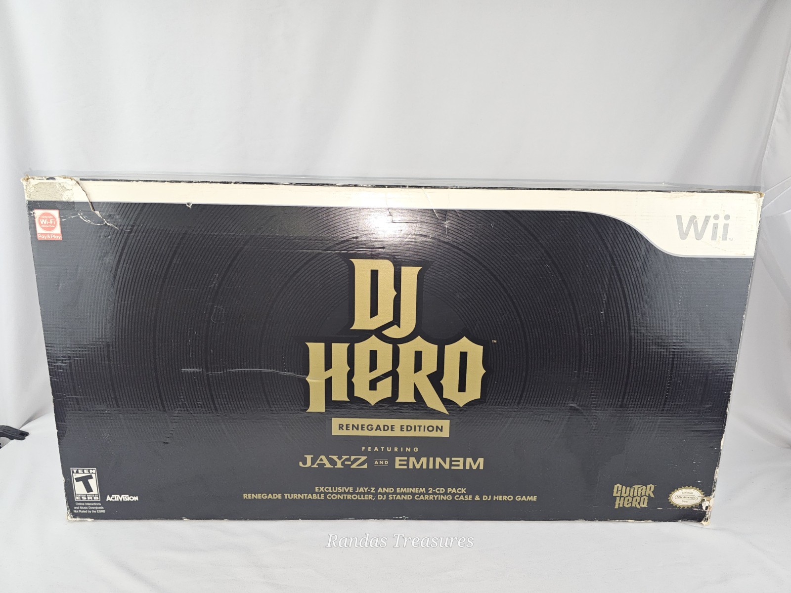 DJ Hero — Renegade Edition (Nintendo Wii, 2009) Jay-Z & EMINEM New Open Box