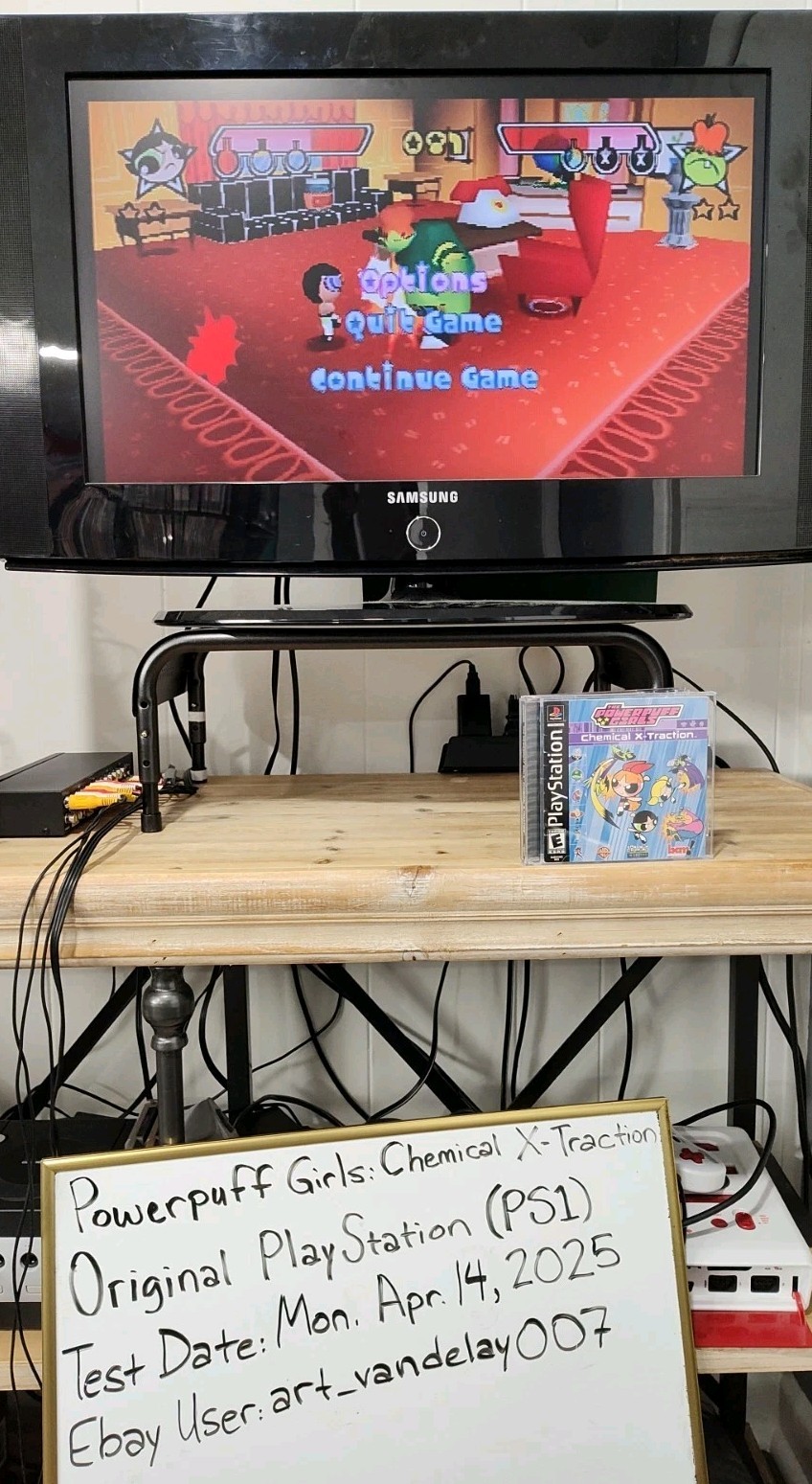 The Powerpuff Girls: Chemical X-Traction (PS1, 2001) CIB VGC Black Label Tested!