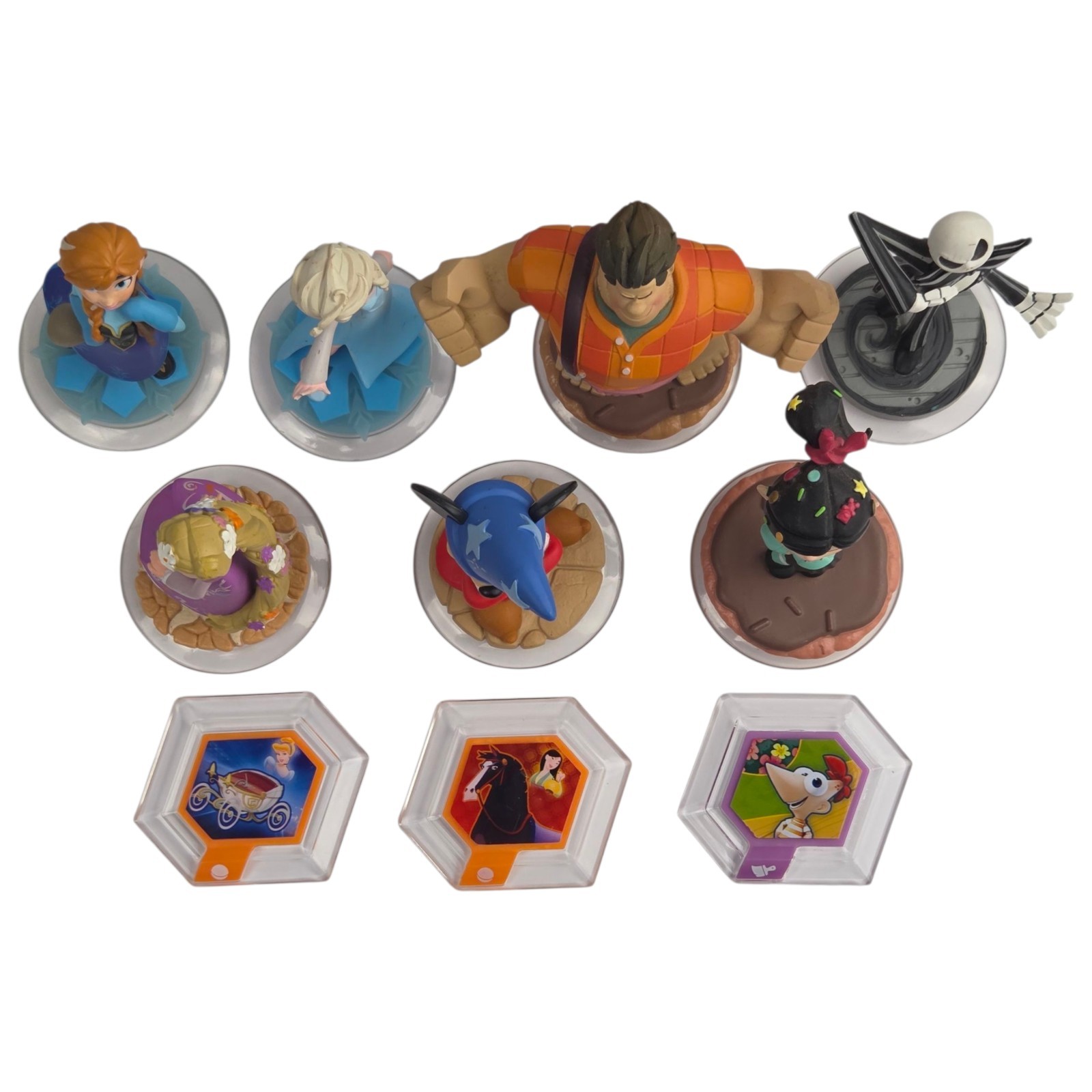 Disney Infinity Disney Friends Lot Frozen, Wreck-It Ralph, Power Discs & More