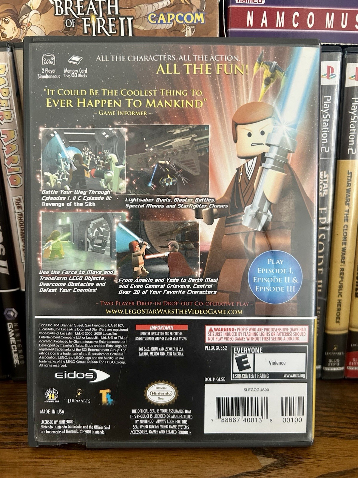 Eidos LEGO Star Wars: The Video Game (Nintendo GameCube, 2005) w/Manual