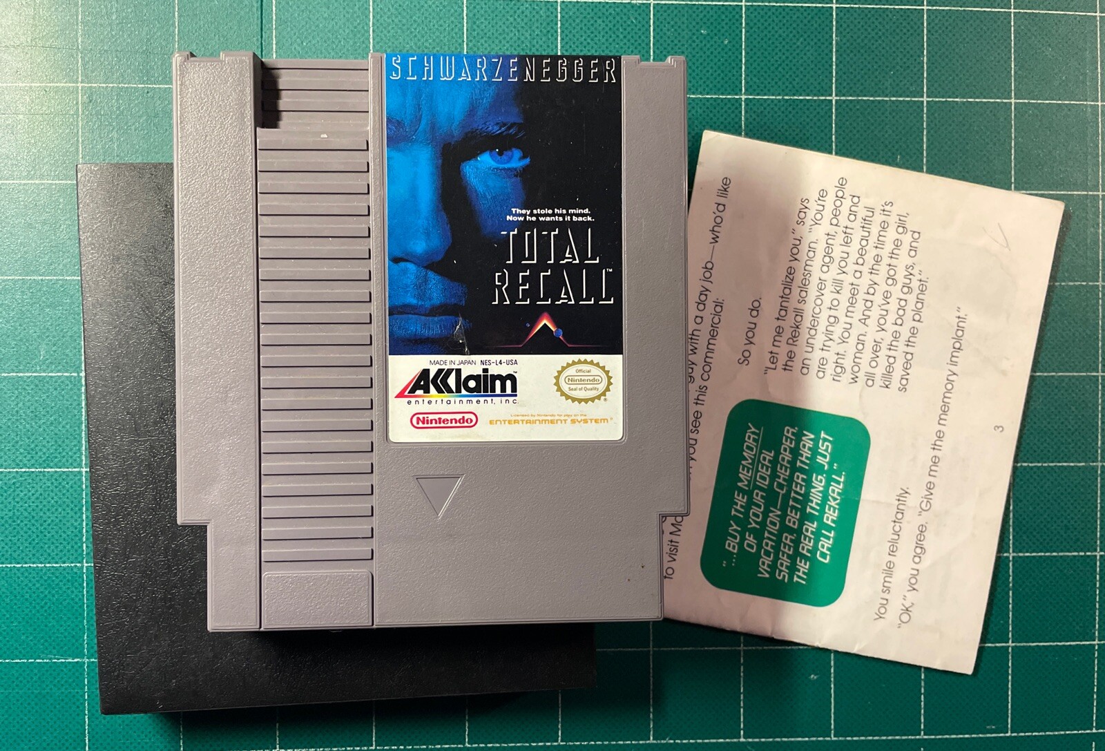 Total Recall (Nintendo NES, 1990) Tested, Sleeve & Manual