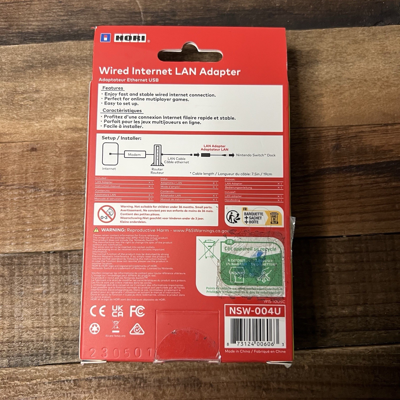Nintendo Switch Wired Internet LAN Adapter Fast Stability Connection Multiplayer