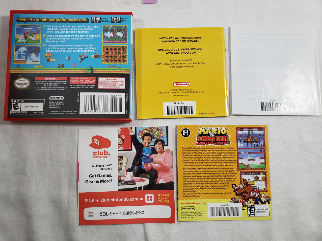 New Super Mario Bros 1 DS AUTHENTIC Nintendo COMPLETE genuine brothers bro cib