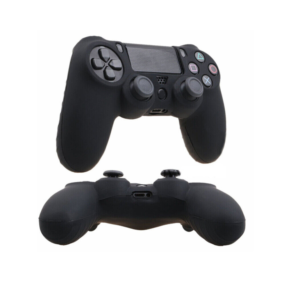 2PCS Soft Silicone Gel Rubber Case Cover Playstation 4 PS4 Controller Skin Case