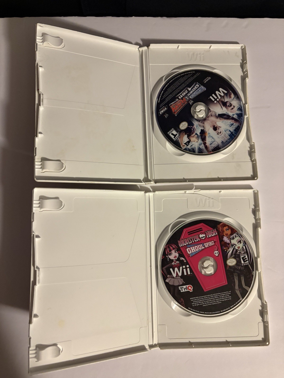 Lot of 6 Boot Tested Assorted Nintendo Wii Video Games including Monster High