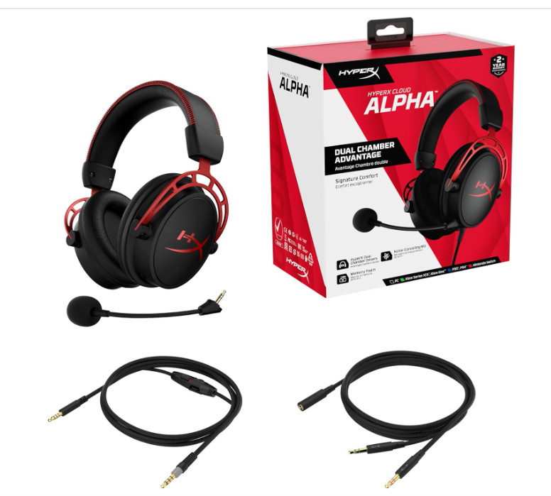 HyperX Cloud Alpha Wireless DTS Headphone – Black