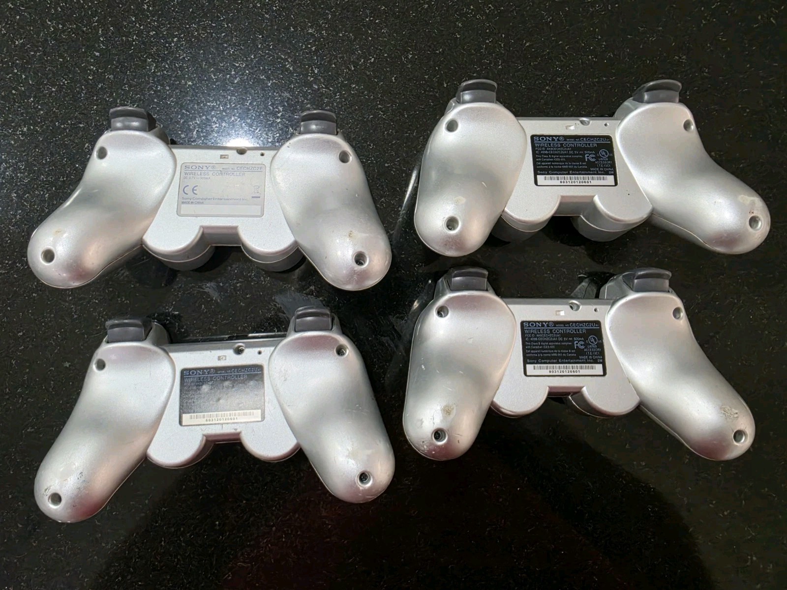 Official Sony PlayStation 3 PS3 Silver DualShock 3 Wireless Controller Read