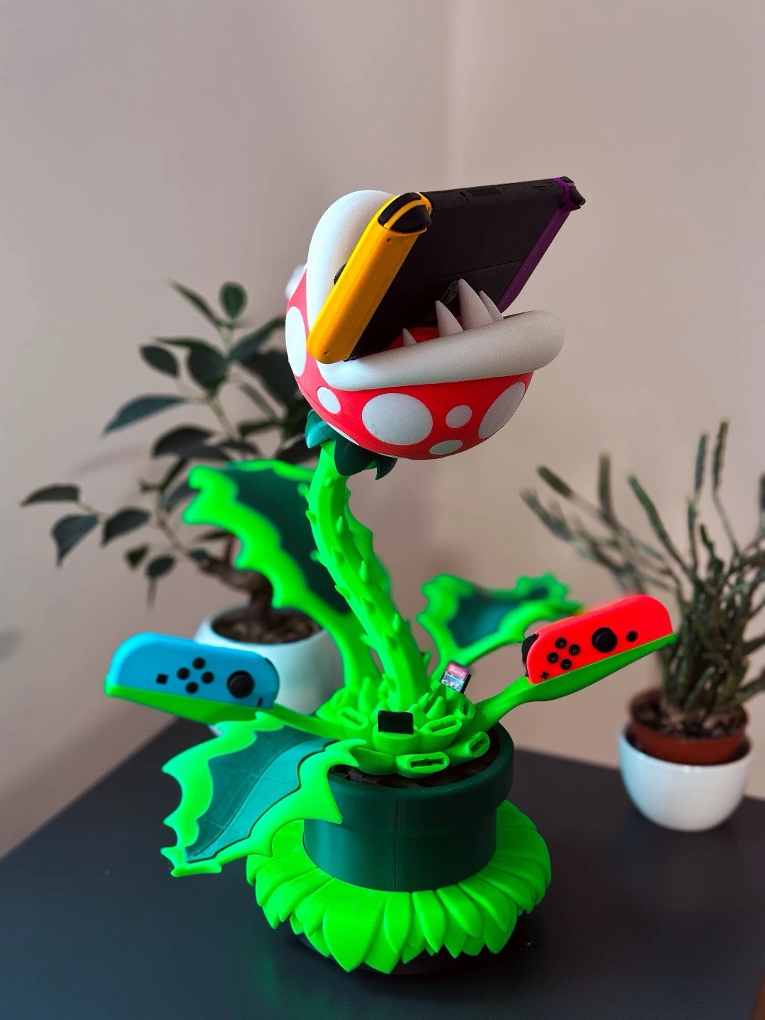 Custom 3D Printed Piranha Plant Nintendo Switch Dock – Charging & TV Hub Stand